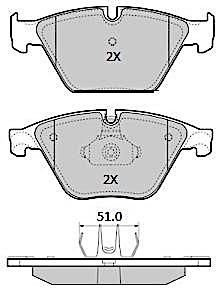 FBP1858 FREMAX Комплект тормозных колодок, дисковый тормоз