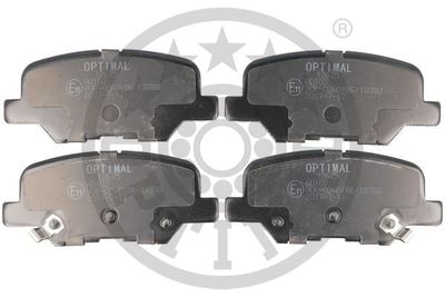 BP12675 OPTIMAL Комплект тормозных колодок, дисковый тормоз