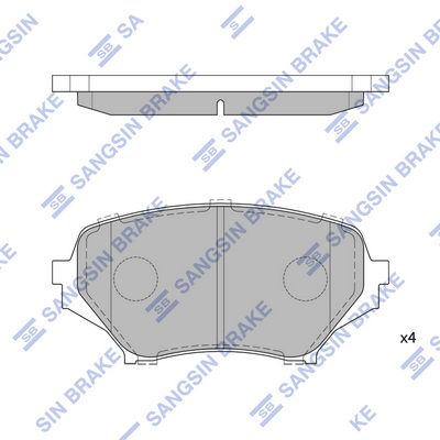 SP1770 Hi-Q Комплект тормозных колодок, дисковый тормоз