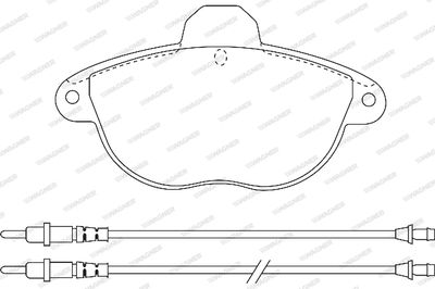 WBP23146A WAGNER Комплект тормозных колодок, дисковый тормоз