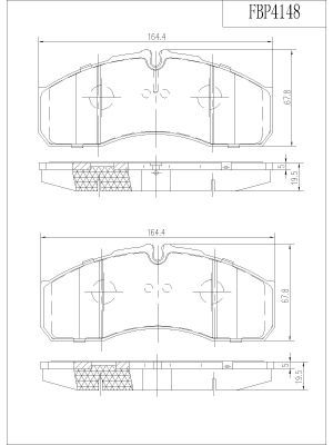 FBP4148 FI.BA Комплект тормозных колодок, дисковый тормоз