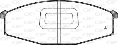 BPA012910 OPEN PARTS Комплект тормозных колодок, дисковый тормоз