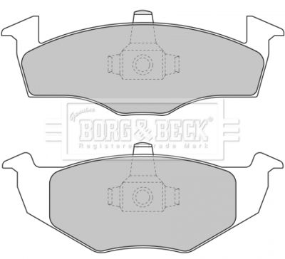BBP1691 BORG & BECK Комплект тормозных колодок, дисковый тормоз
