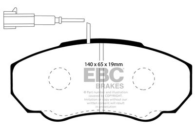 DP1380 EBC Brakes Комплект тормозных колодок, дисковый тормоз