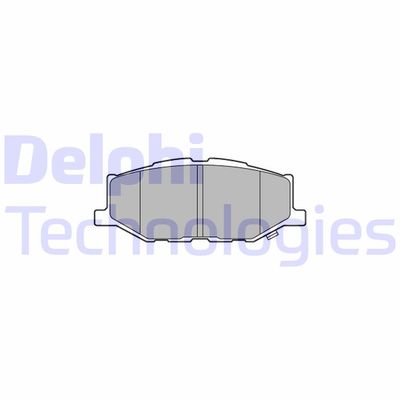 LP3637 DELPHI Комплект тормозных колодок, дисковый тормоз