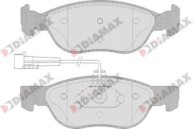 N09100 DIAMAX Комплект тормозных колодок, дисковый тормоз
