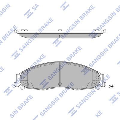 SP2250 Hi-Q Комплект тормозных колодок, дисковый тормоз