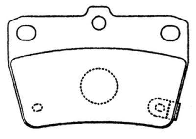 AKD1424 ASVA Комплект тормозных колодок, дисковый тормоз