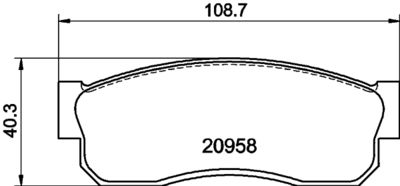 8DB355029211 HELLA PAGID Комплект тормозных колодок, дисковый тормоз