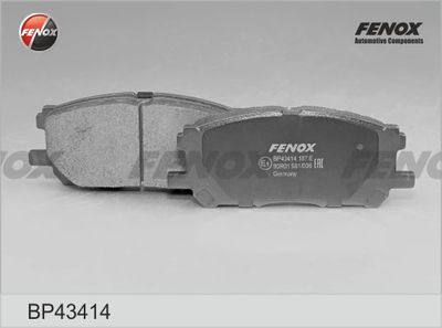 BP43414 FENOX Комплект тормозных колодок, дисковый тормоз