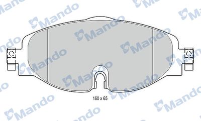 MBF016049 MANDO Комплект тормозных колодок, дисковый тормоз