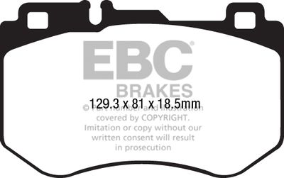 DP42209R EBC Brakes Комплект тормозных колодок, дисковый тормоз