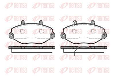 039202 REMSA Комплект тормозных колодок, дисковый тормоз