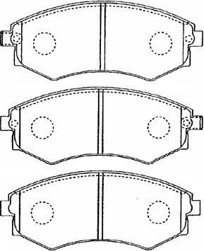 B1N021 AISIN Комплект тормозных колодок, дисковый тормоз