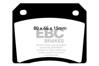 DP2101 EBC Brakes Комплект тормозных колодок, дисковый тормоз
