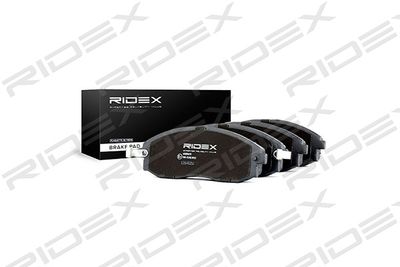 402B0670 RIDEX Комплект тормозных колодок, дисковый тормоз