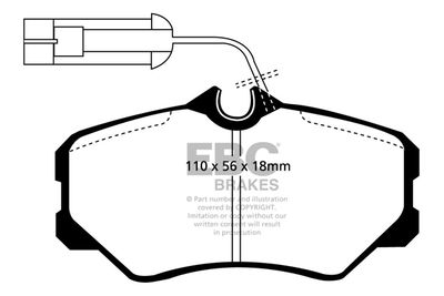 DP820 EBC Brakes Комплект тормозных колодок, дисковый тормоз