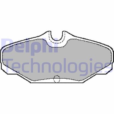 LP888 DELPHI Комплект тормозных колодок, дисковый тормоз
