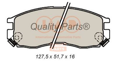70402041 IAP QUALITY PARTS Комплект тормозных колодок, дисковый тормоз