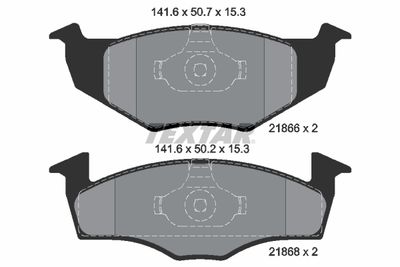 2186601 TEXTAR Комплект тормозных колодок, дисковый тормоз
