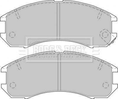 BBP1162 BORG & BECK Комплект тормозных колодок, дисковый тормоз