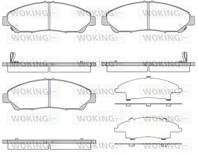 P1369302 WOKING Комплект тормозных колодок, дисковый тормоз