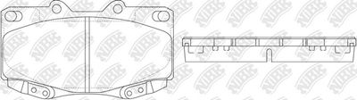 PN1830 NiBK Комплект тормозных колодок, дисковый тормоз