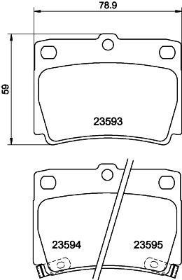 PCP1292 DON Комплект тормозных колодок, дисковый тормоз