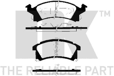 229215 NK Комплект тормозных колодок, дисковый тормоз