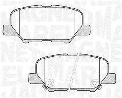 363916060678 MAGNETI MARELLI Комплект тормозных колодок, дисковый тормоз