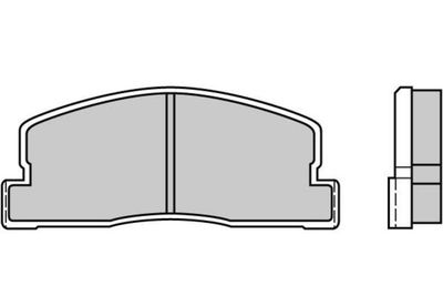 120247 E.T.F. Комплект тормозных колодок, дисковый тормоз