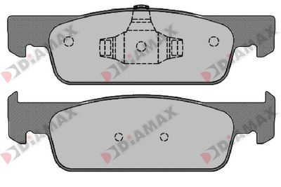 N09276 DIAMAX Комплект тормозных колодок, дисковый тормоз