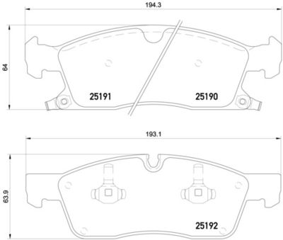 P37017X BREMBO Комплект тормозных колодок, дисковый тормоз