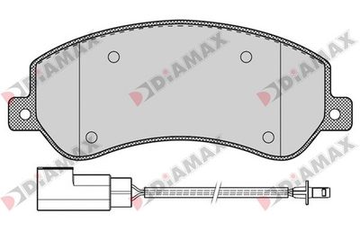 N09197 DIAMAX Комплект тормозных колодок, дисковый тормоз