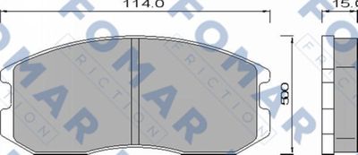 FO460181 FOMAR Friction Комплект тормозных колодок, дисковый тормоз