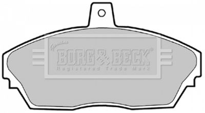 BBP1629 BORG & BECK Комплект тормозных колодок, дисковый тормоз
