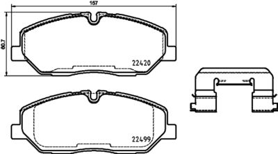 8DB355025231 HELLA PAGID Комплект тормозных колодок, дисковый тормоз