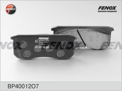 BP40012O7 FENOX Комплект тормозных колодок, дисковый тормоз