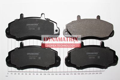 DBP700 DYNAMATRIX Комплект тормозных колодок, дисковый тормоз