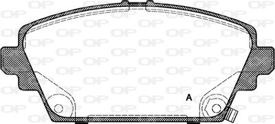 BPA069402 OPEN PARTS Комплект тормозных колодок, дисковый тормоз