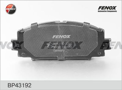 BP43192 FENOX Комплект тормозных колодок, дисковый тормоз