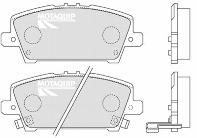 LVXL1295 MOTAQUIP Комплект тормозных колодок, дисковый тормоз