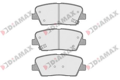 N09515 DIAMAX Комплект тормозных колодок, дисковый тормоз