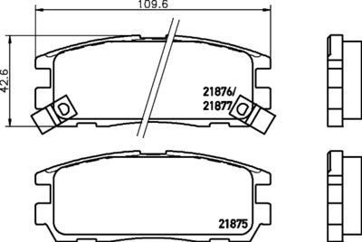 PCP1270 DON Комплект тормозных колодок, дисковый тормоз