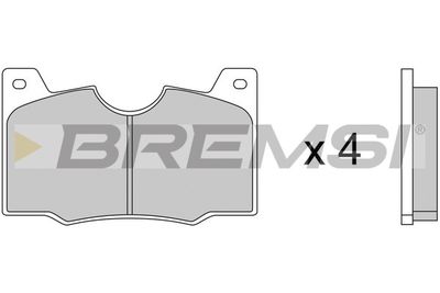 BP2046 BREMSI Комплект тормозных колодок, дисковый тормоз
