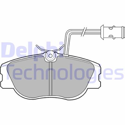 LP598 DELPHI Комплект тормозных колодок, дисковый тормоз