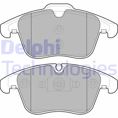 LP2065 DELPHI Комплект тормозных колодок, дисковый тормоз