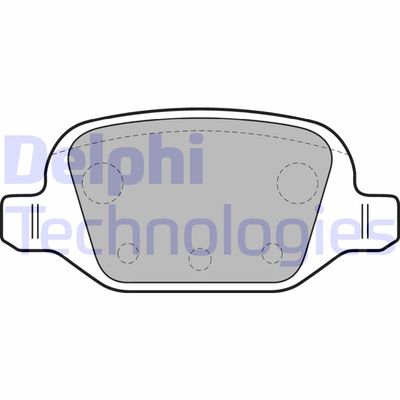 LP1678 DELPHI Комплект тормозных колодок, дисковый тормоз