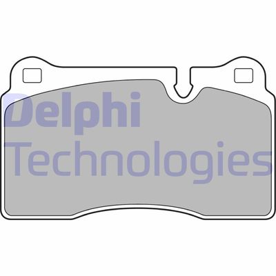 LP2009 DELPHI Комплект тормозных колодок, дисковый тормоз