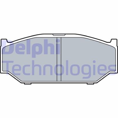 LP3544 DELPHI Комплект тормозных колодок, дисковый тормоз